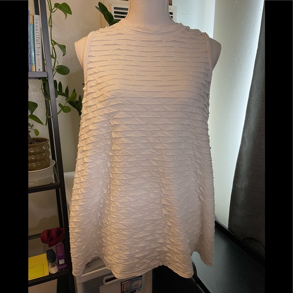 White Sleeveless Top